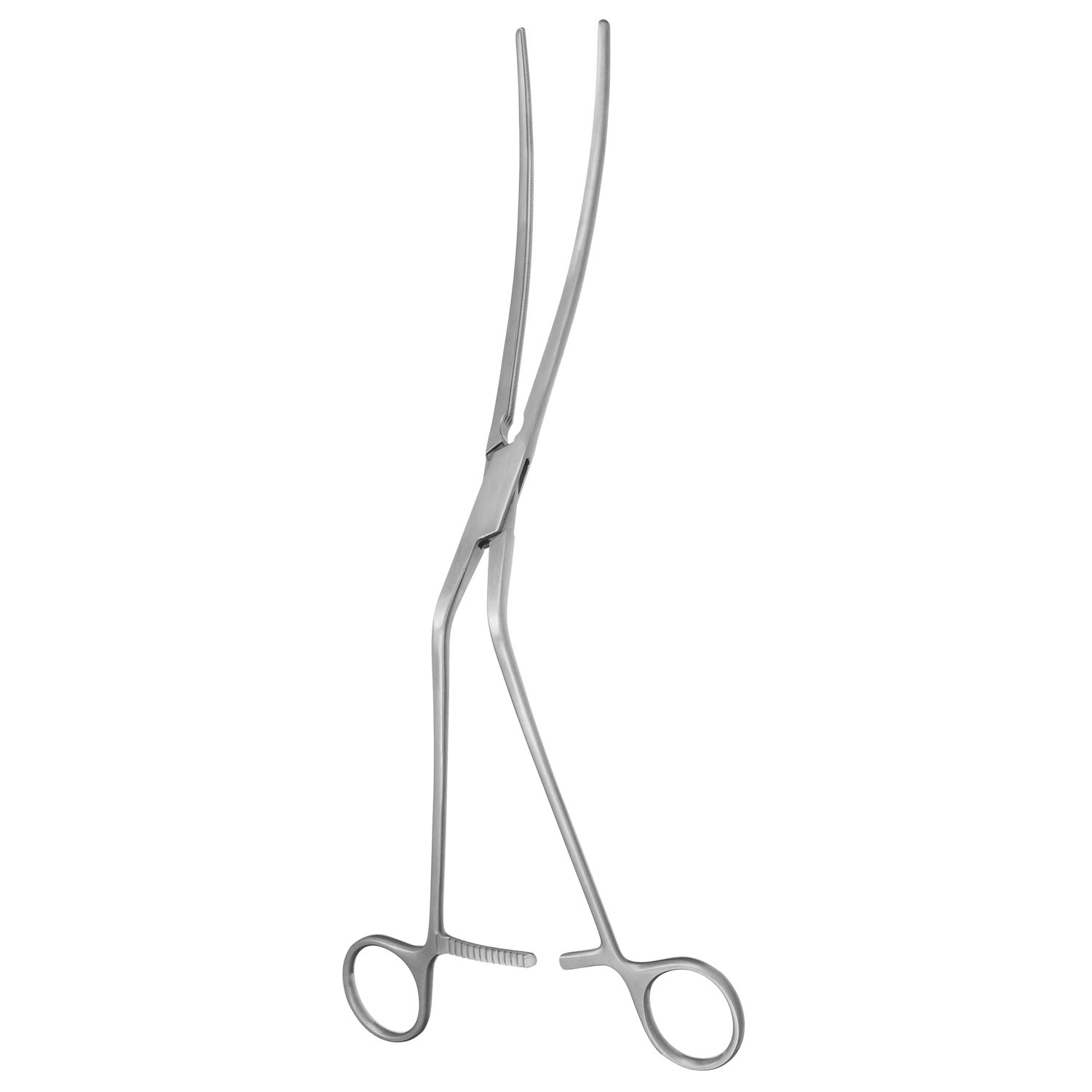 Zanger Abdominal Aorta Clamp, Curved Shanks, Debakey Teeth, 12 1/4" (31.0 Cm)